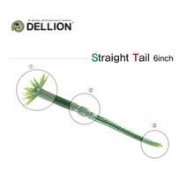 어원낚시 소프트베이트 DELLION 6인치 웜 배스낚시 루어, 006