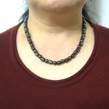자석팔찌 목걸이 게르마늄 실버 커플 네오디움 건강 선물 발찌 남자 여성 패션 팔찌줄 목걸이줄 우레탄줄 팔찌 고무줄, [D형] 자석목걸이, [D형]