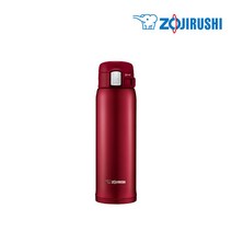 조지루시 초경량 원터치 보온 보냉 텀블러 SM-SD, 클리어 레드, 480ml