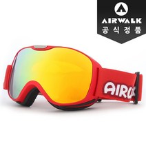 [스키통합시즌권] 에어워크 정품 스키 보드 주니어 고글 AW-900 WT, AW-900 RD