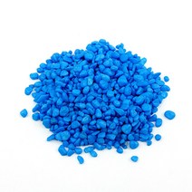 비오스 테라리움재료 마리모자갈 무지개 칼라색돌 100g, 파랑, 1개