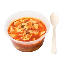 더팩 T-1000 원형 죽포장용기 100개, 1세트