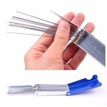 CRETEC 산소바늘 8P 12P 팁크리너 가스 LPG 절단 화구 청소 자동 절단기, 산소바늘 TC-12(롱), 1개