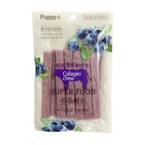 퍼피아이 슈퍼푸드 쫄깃한 한우 콜라겐껌 강아지껌 100g 4종, 1개, 블루베리