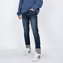 [데님공방] 기모 남자 겨울청바지 빈티지 스판 워싱진 데님팬츠 S-2XL