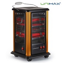 유니맥스 근적외선 5방향난로, UMH-1858KQ, 블랙