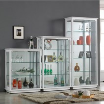 앤탑퍼니처 엑설런트 강화유리장식장 장식장, 600-5단장식장(화이트)