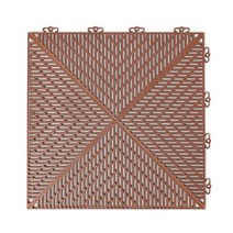 SWEDEN BERGO FLOORING UNIQUE 데크타일 38x38cm 7장 1박스, 테라코타, 1box