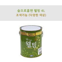 KCC정품 숲으로홈앤 웰빙 4L 친환경 고기능성 페인트 벽지용 페인트, HA0656