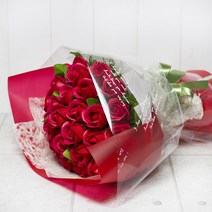 포유더샵 비누꽃다발 25송이 30송이, 나 레드 25송이