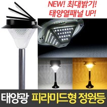 신성나라 태양광 피라미드형 정원등 LED 태양열 조명 잔디등 야외조명, 03_태양광 128구 정원등(벽걸이형)노란빛