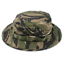 US 미군 고급 정글모 타이거색상 면소재 부니햇 사파리모자 벙거지모자 정글모자