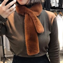 노이드비 리얼 밍크촉감 페이크퍼목도리 쁘띠머플러 7색