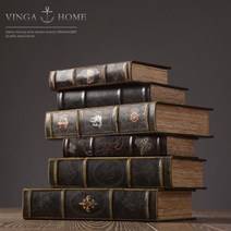 Vinga 앤틱 빈티지 고전 책모형 인테리어 소품 장식품 공예품, M10