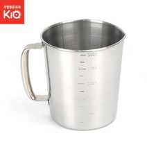 스텐계량컵 비커 대형 조리용품 홈베이킹 제빵용품, 스텐계량컵(LK) 5000ml