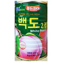 식재료 백도복숭아캔 2절 펭귄 400g X4 ffff
