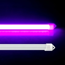 삼항LED 12V용 알루미늄 면발광 LED바, 핑크-90cm 고정자석, 1개