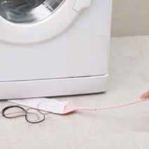 리은상점 세탁기 소파 냉장고 틈새 바닥 청소 브러시, 핑크