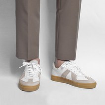 원썸 무드 배색 스웨이드 스니커즈 (Beige)