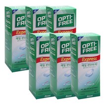 옵티프리 익스프레스 렌즈세정액, 6ea+마술패치, 355ml