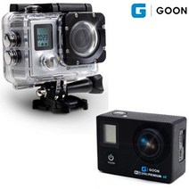 G-GOON GPRO-4000 프리미엄 4K 액션캠 방수 스포츠캠, 블랙