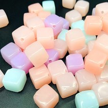 펀스토리 슬라임파츠 슬라임재료 슬라임토핑 비즈공예 슬라임만들기 젤리비즈파츠 50개