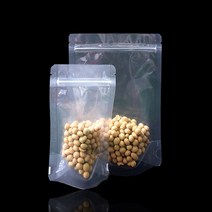 PET 투명 스탠딩 지퍼백 지퍼봉투 10cmX17cm 100매, 10cmX17cm 밑지3cm_밑면6cm