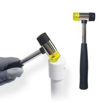 해피월드 양면 우레탄 고무망치가정용미니망치 실리콘 수공구 공예 조립 DIY