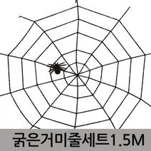 파티쇼 뉴 굵은 거미줄 세트 1.5m, 블랙