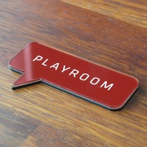 두버디 큐사인 심플 문패_모던 문패/도어사인, 20.와인레드-모던한폰트