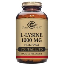 솔가 L-라이신 1000mg 타블렛 글루텐 프리 비건, 250개입, 1개