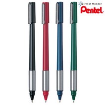 [펜텔] 라인스타일 볼펜 0.8mm 색상선택 - 펜텔볼펜 유성볼펜, 그린, 1개