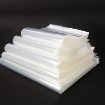 BGP 접착식 투명폴리백(펀칭)(40x68cm)-100장 묶음, 투명, 100매입