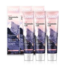 2080 퓨어 마운틴 핑크 솔트 치약, 120g, 6개