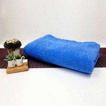 미스타쭌 업소대형타올 큰타올 사우나대형순면이불, 파랑, 1장