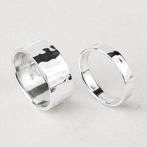 제이엠코 실버 평반지4mm 텍스쳐 은반지 반지