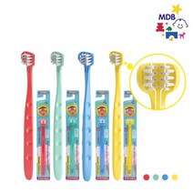 MDB 3면 유아칫솔 어린이 아동 키즈 칫솔 영유아, 파랑, 1개, 1개