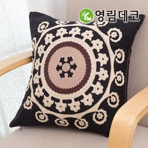 영림데코 솜포함 예쁜 자수쿠션, 13_영림데코 서클 04 자수쿠션(45X45)