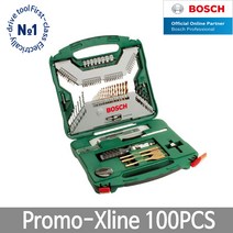 보쉬 드릴비트세트 Promo-Xline 100pcs 철재석재목재, 단품