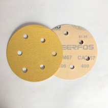 원형사포 종이 (샌딩페이퍼), 400방5인치6홀 1팩(100장), 1개