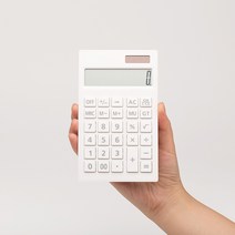 단순생활 심플 데스크 전자계산기 화이트