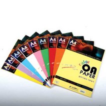 상우 A4 칼라OA용지 칼라복사지 80g S시리즈, 25매입, S27 밝은녹색