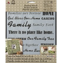 FOLKART FAMILY 스텐실도안, 1개