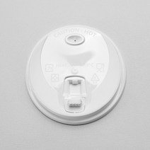 [소분]칼라컵 단열컵 12 16 20oz용 PP사출리드 베이직 백색 50개 컵뚜껑, 1세트