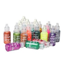[제니스] 글리터젤 36ml 낱색 색상선택 - POP재료 반짝이젤 POP 글리터겔 페이스페인팅 반짝이풀, 21.블랙