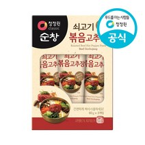 [청정원] 쇠고기볶음고추장 (60gx3개)x2개, 1개