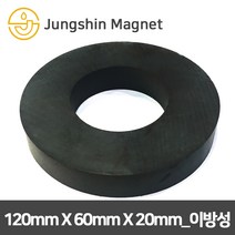 정신자석 페라이트 이방성 링 자석, 10_120mmX60mmX20mm(1개)