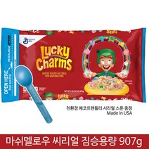 럭키참스 Lucky charm 마쉬멜로우씨리얼 젤큰용량 907 g+친환경시리얼스푼, 907g, 1개