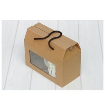 신성박스컴퍼니 창문AT 머그2p다용도상자 / L200mm x W100mm x H115mm /캔들 과일청(수제청) 방향제 향초 잼(쨈) 머그컵 답례품 선물포장, 10개입
