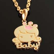 18K GOLD [미아방지목걸이] 아기공주_BP736